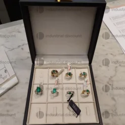 5#9152 Accessori in oro e diamanti rubini smeraldi zaffiri e perle
