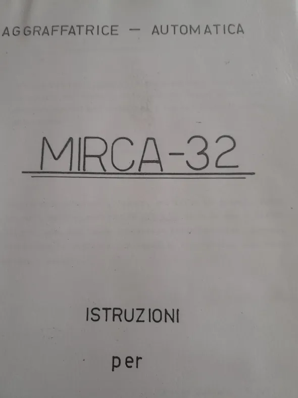 aggrafatrice mirca 32