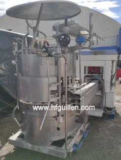 AGGRAFFATRICE FMC A 4 TESTE CON RIEMPITRICE SOTTOVUOTO