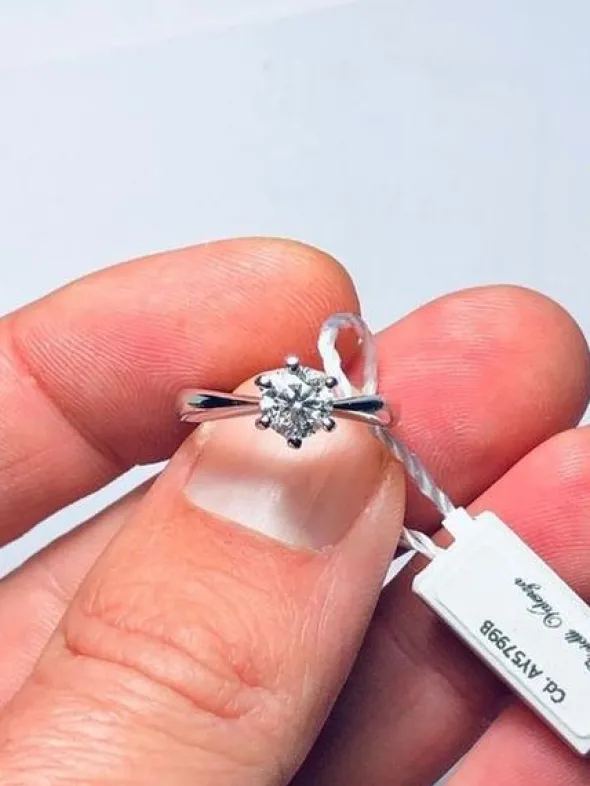 7#8694 ANELLO SOLITARIO
