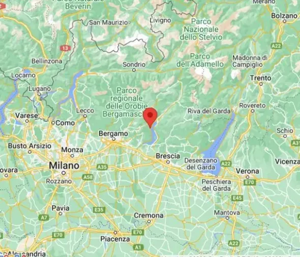 #22023 Area per vialetto su sponde del Lago d’Iseo