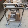 19#8242 Armadio congelatore e carrello inox 2 ripiani