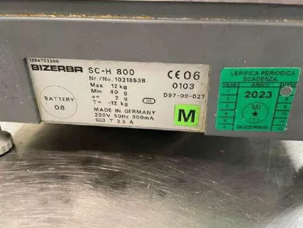 6#7940 Arredi e attrezzature reparto macelleria