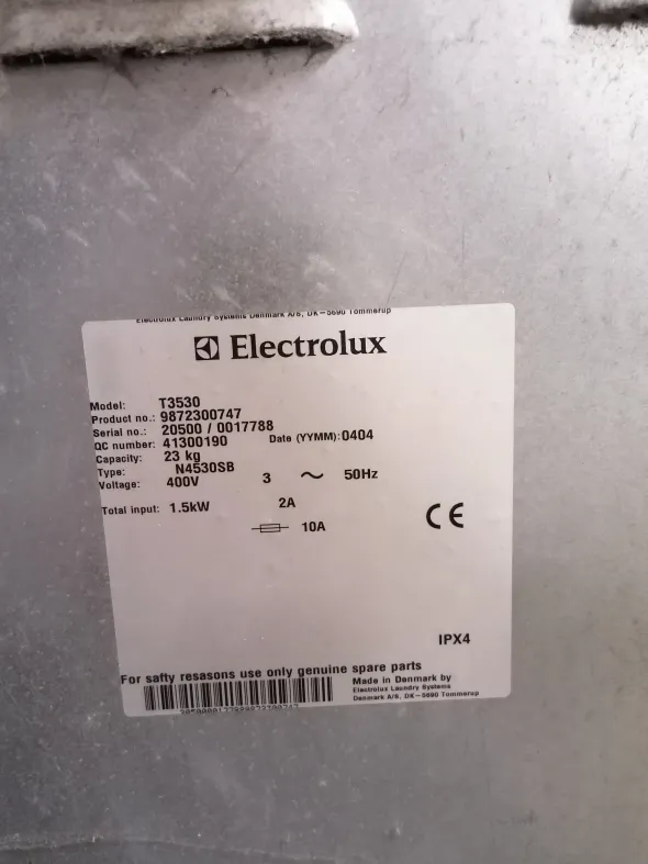 Asciugatrice Industriale Electrolux