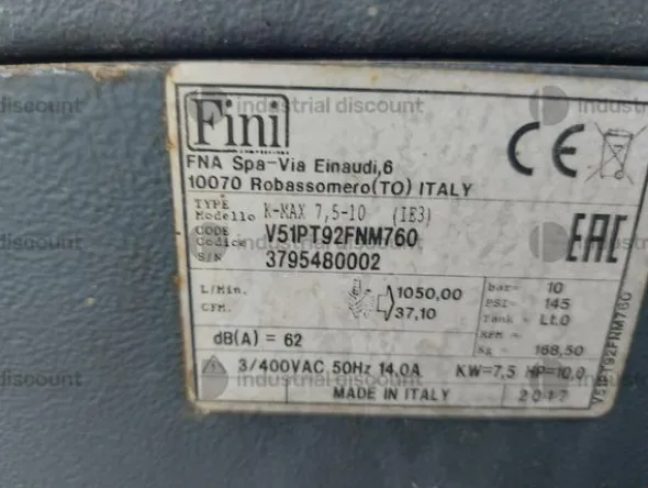 1#9159 Attrezzature e materiali per industria conciaria
