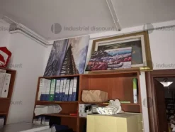 1#9764 Attrezzature, materiale di consumo e minuteria da elettricista, arredi da ufficio e scaffalature
