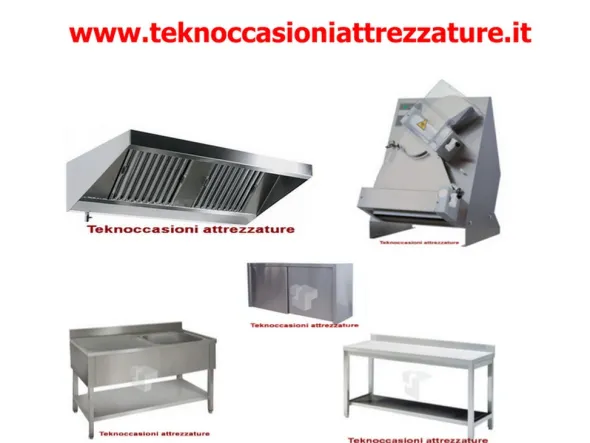Attrezzature nuove per pizzeria completa