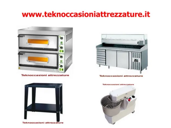 Attrezzature nuove per pizzeria completa