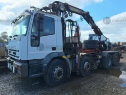 8#9304 Autocarro IvecoEurotech con gru e ragno/polipo a 6 chele
