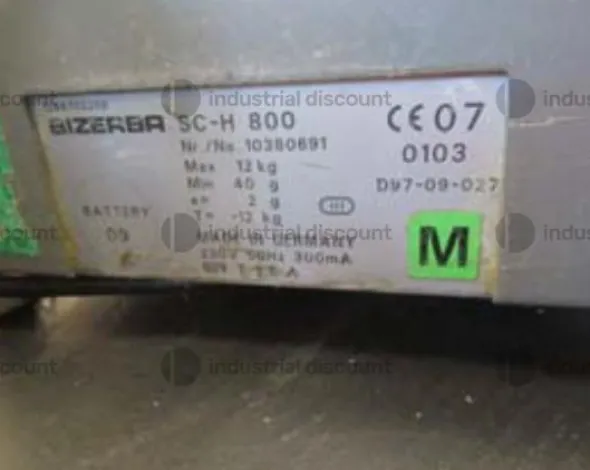 7#9809 Bilancia elettronica Bizerba SC-H 800