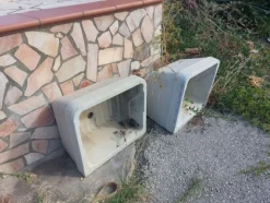 18#8015 Blocchi in calcestruzzo e vasi