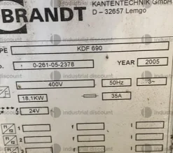 6#9971 Bordatrice Brandt Profiline KDF 690