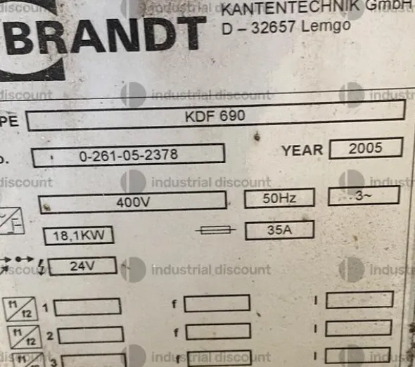 6#9971 Bordatrice Brandt Profiline KDF 690