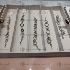 1#9152 Bracciali anelli orecchini e molini in argento