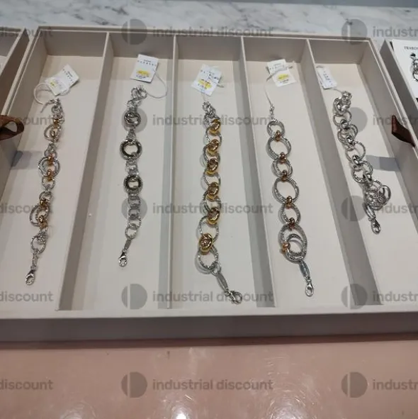 1#9152 Bracciali anelli orecchini e molini in argento