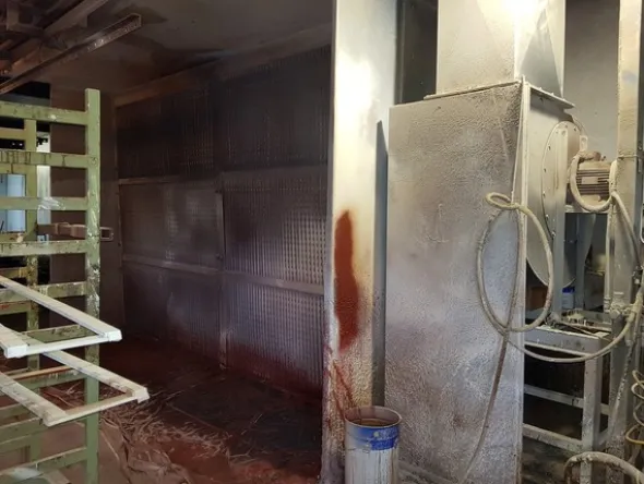 20#5191 Cabina di verniciatura a secco Vidali