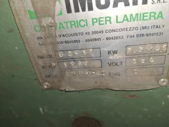22#8413 Calandra tre rulli 1500