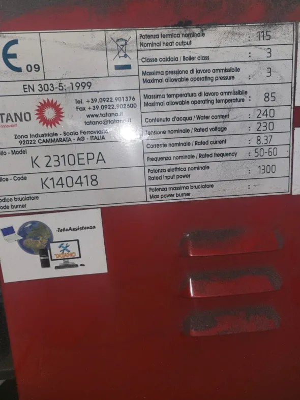 CALDAIA USATA 100 KW - 100 KW SECOND HAND BOILER