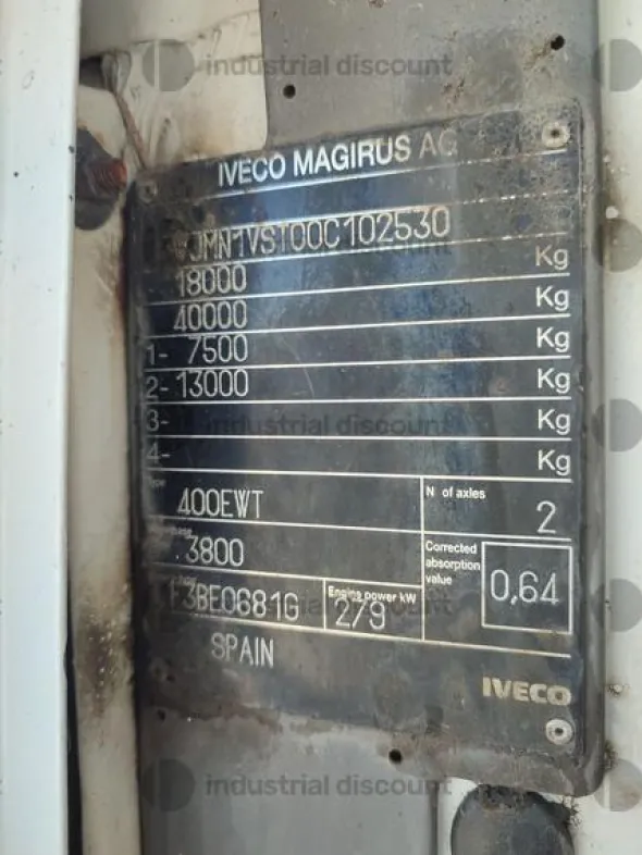 18#9387 Camion IVECO Eurotrakker a pianale con Gru e pinza per legna