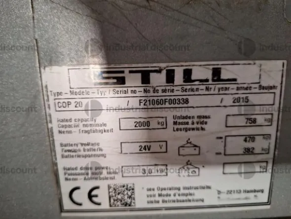 7#9410 Carrello commissionatore STILL