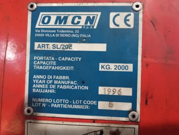 12#4797 Carrello con ganci e ruote da autofficina Omcn
