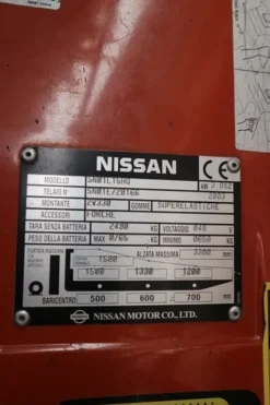 12#7236 Carrello elevatore elettrico Nissan Compac 15