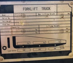 5#8806 Carrello elevatore FD 25T