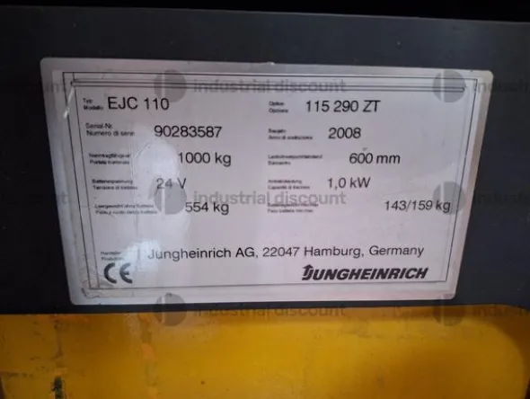 6#8798 Carrello elevatore Jungheinrich EJE110