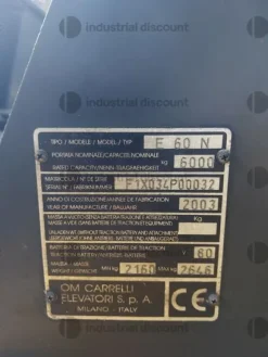 3#9070 Carrello elevatore OM E 60N