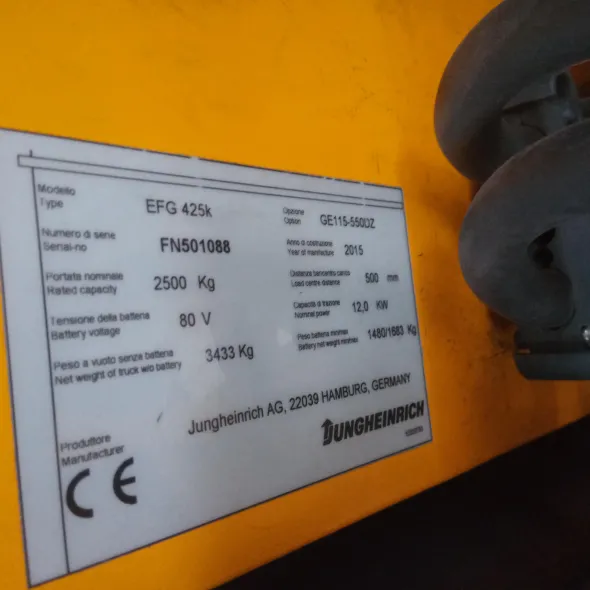 CARRELLO ELEVATORE 25 Q.LI JUNGHEINRICH