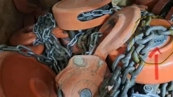 CAVALETTI CON PARANCHI A CATENA DA 3 TON