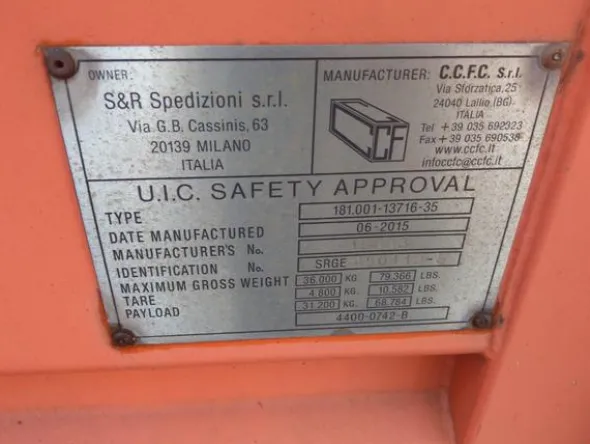 19#4158 CCFC cassa mobile Uic Tautliner 45