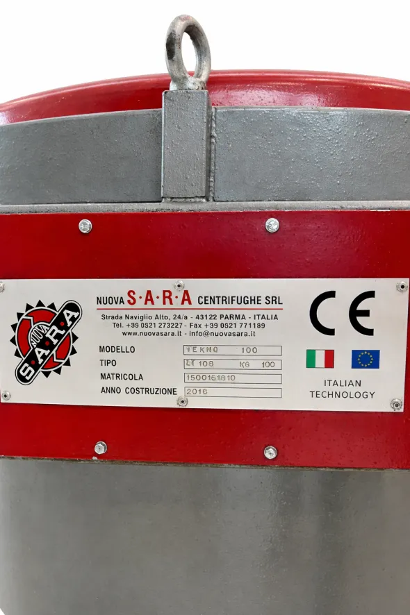 CENTRIFUGA NUOVA SARA TEKNO100 CON 7 CESTELLI E PARANCO