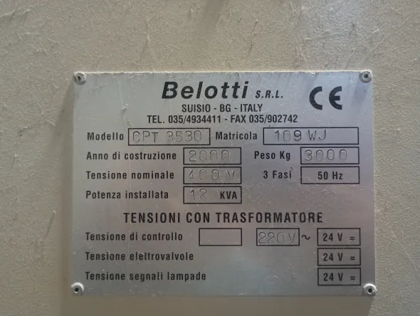 CENTRO DI LAVORO CNC BELOTTI WATER JET