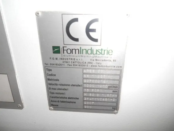19#6304 Centro di lavoro FomIndustrie Ares 30