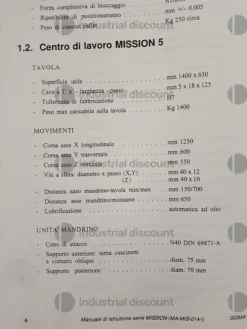 4#8967 Centro di lavoro Sigma