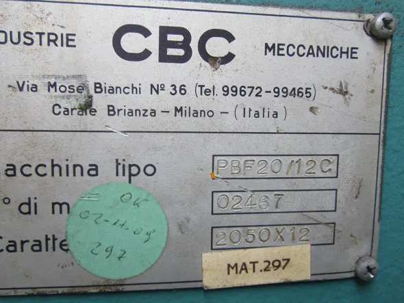 CESOIA A GHIGLIOTTINA CBC 2050 X 12