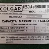 13#9186 Cesoia a ghigliottina Colgar