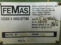 CESOIA FEMAS 4550X3/4MM