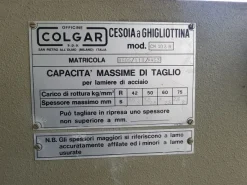 CESOIA MECCANICA SERIE COLGAR