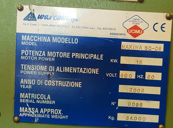 CESOIA WARCOM6000 X 8 IDRAULICA