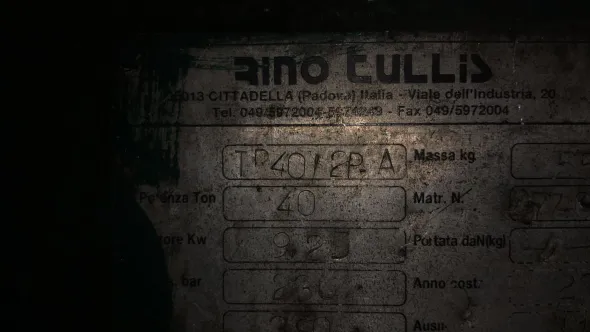 Compattatore pressa oleodinamico tullis