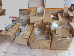 2#8661 Complementi da tavola artigianali in ceramica e stoffa