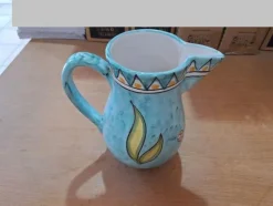 2#8661 Complementi da tavola artigianali in ceramica e stoffa
