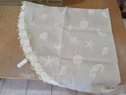 2#8661 Complementi da tavola artigianali in ceramica e stoffa