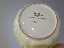2#8661 Complementi da tavola artigianali in ceramica e stoffa