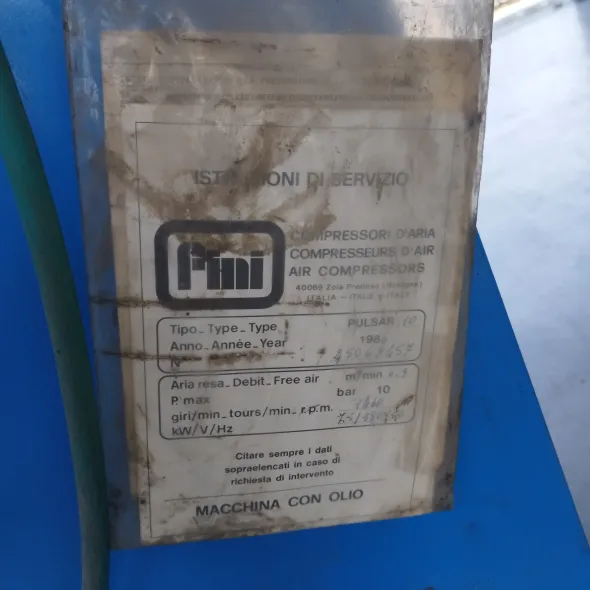 Compressore Aria Fini Silenziato 500 litri 1986