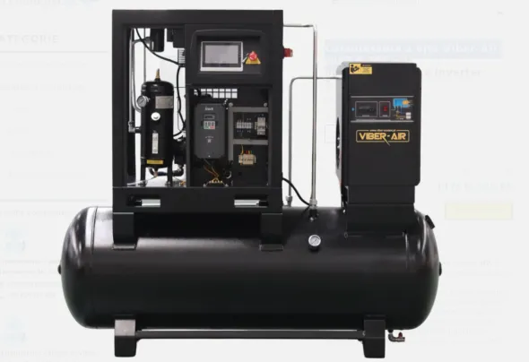 Compressore a vite con deumidificat. e inverter 500l