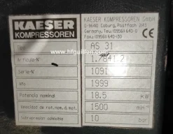 COMPRESSORE A VITE KAESER AS 31