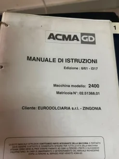 35#8655 confezionatrice ACMA GD 2400